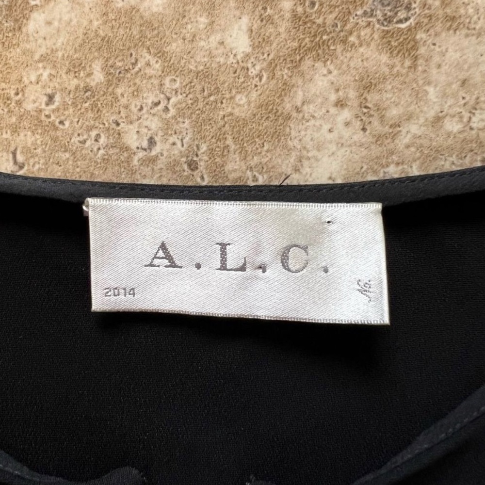 A.L.C Black Cut Out Cocktail Dress | 4 Step Hem Pockets w/ Zipper | NWT - Picture 8 of 10